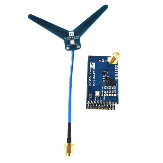 40KM Matek System -1G3 VTX-1G3 1.3GHz FPV 2CH-9CH 630mW Video Transmitter Wid Band Receiver RC Drone Long Range
